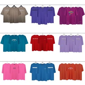 BALENCIAGA color T-shirts-1391
